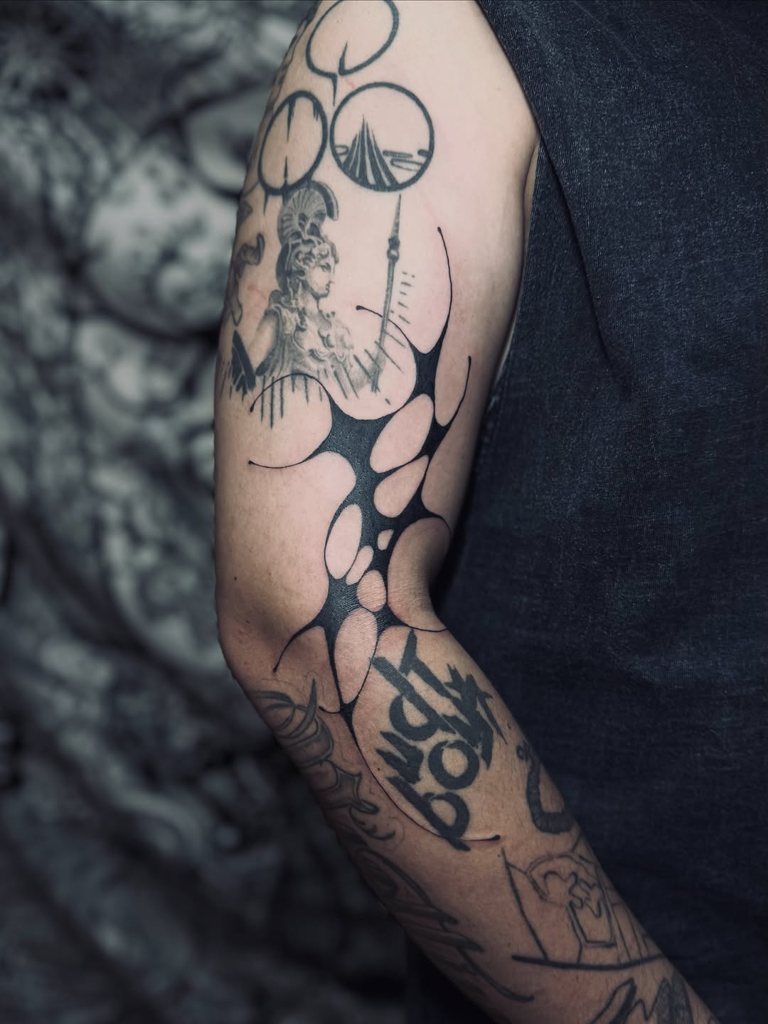 Tattoo by @bofumania — black_and_grey, realism