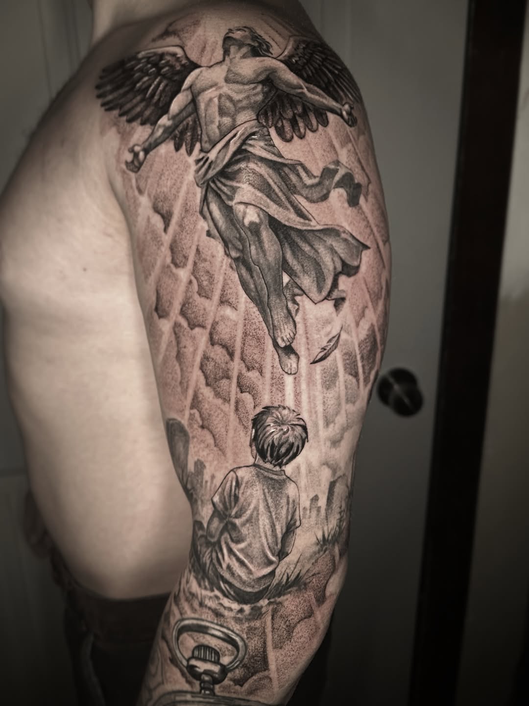 Tattoo by @gunnarquispe β realism, dotwork
