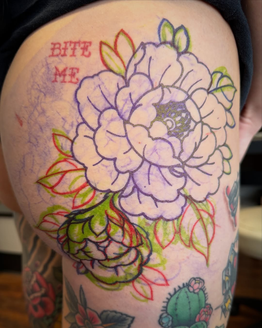Tattoo by @jacobfinellitattoos — illustrative, lettering_script