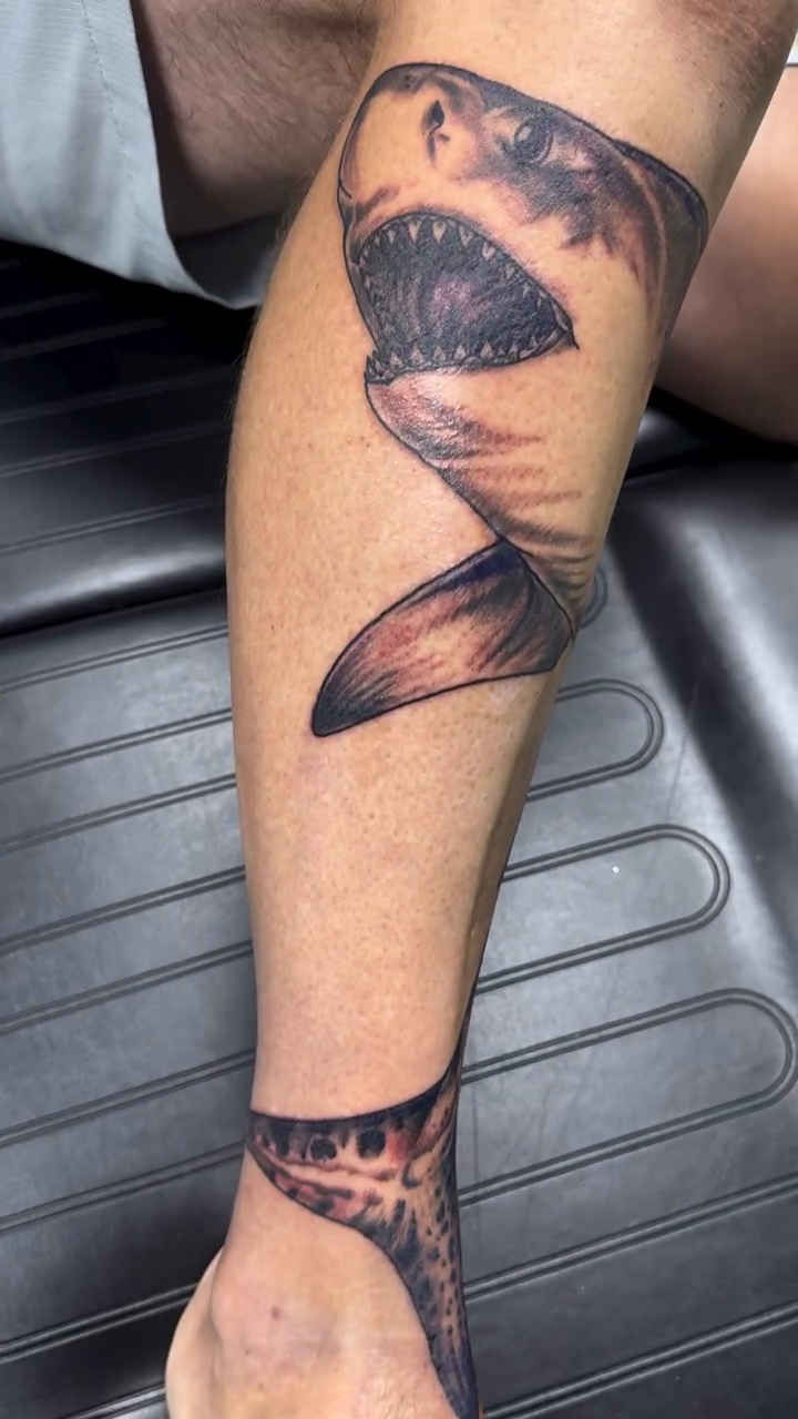Tattoo by @grenuxzilla — realism, black_and_grey