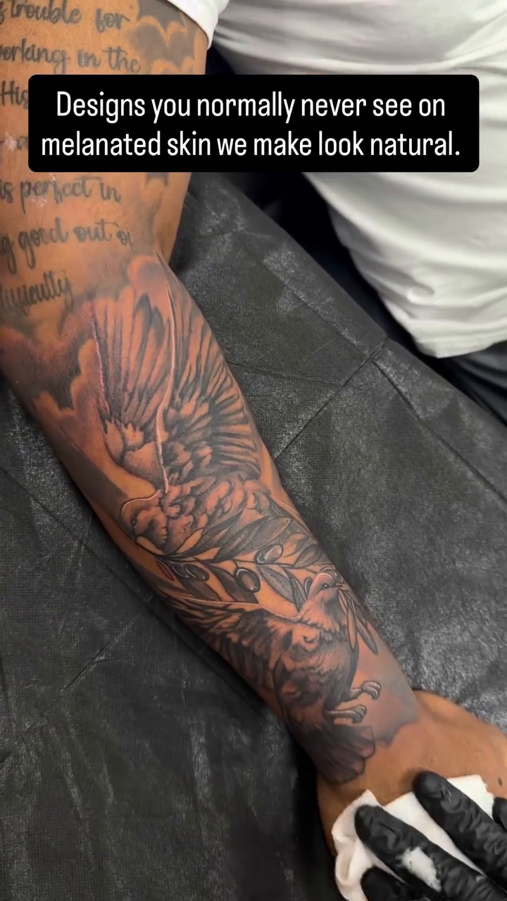 Tattoo by @3mtatts — realism, black_and_grey