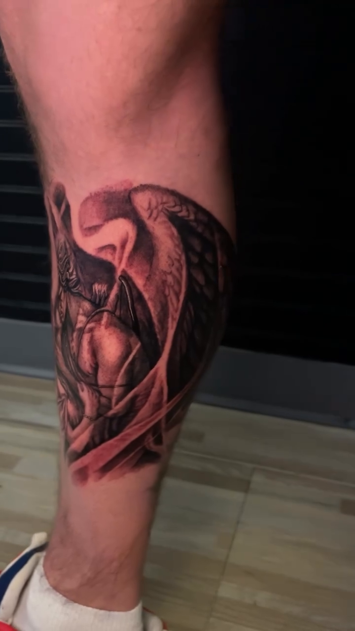 Tattoo by @zachsartwork — black_and_grey, realism