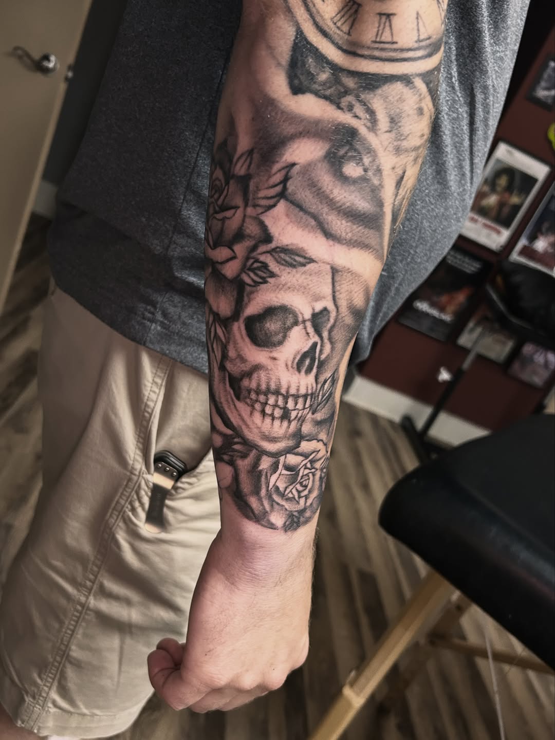 Tattoo by @thedanschuster — black_and_grey, realism
