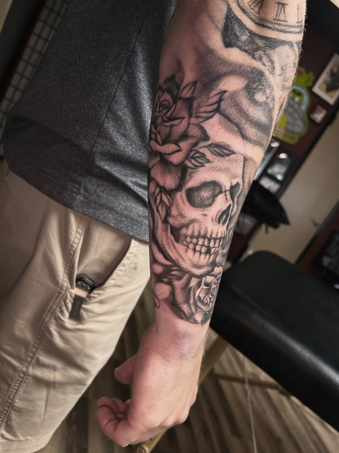 Tattoo by @thedanschuster — black_and_grey, realism