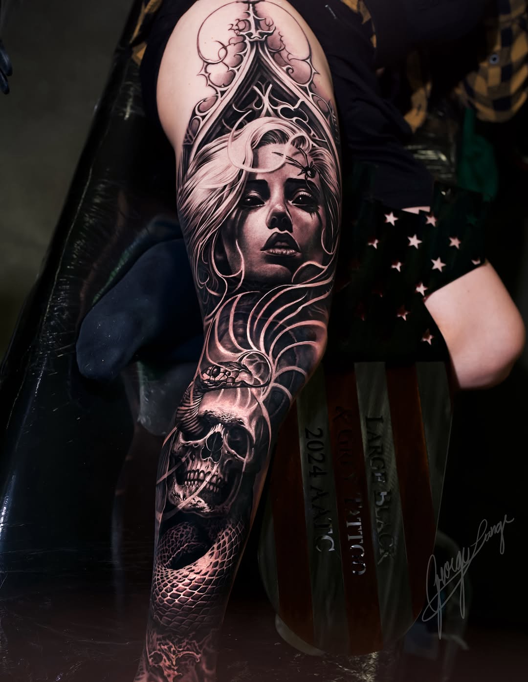 Tattoo by @lange_tattoo β black_and_grey, realism