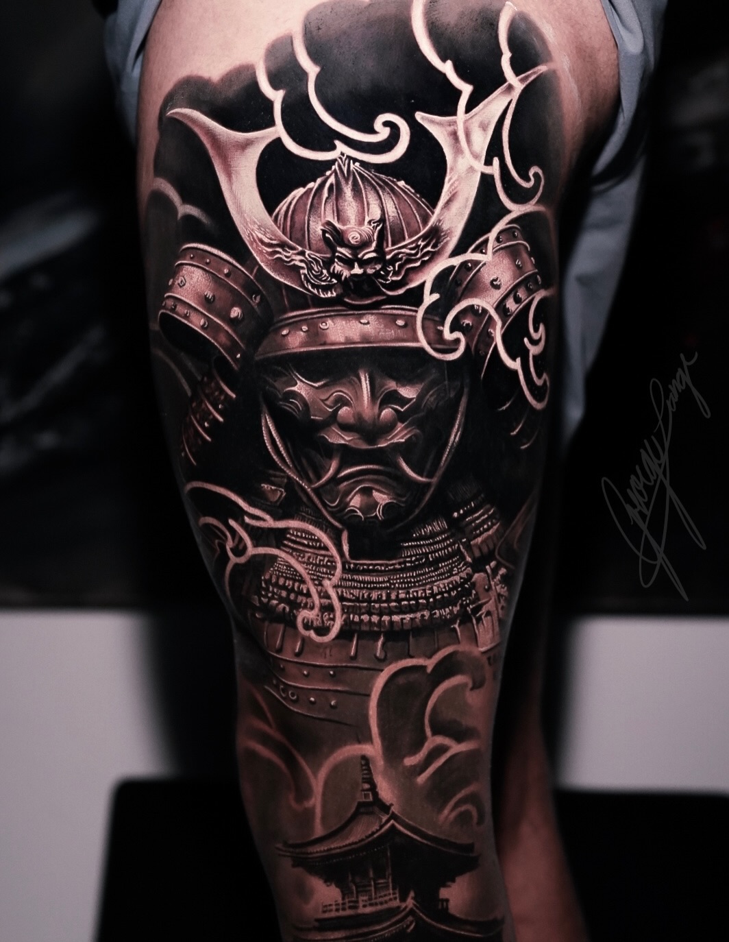 Tattoo by @lange_tattoo β realism, black_and_grey