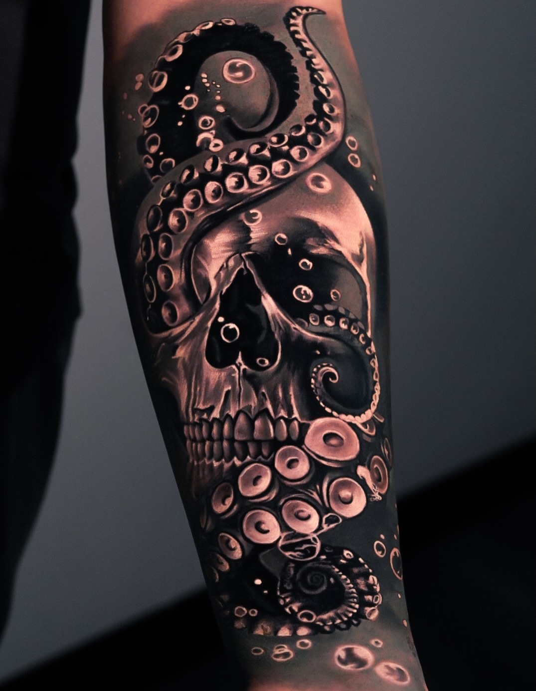 Tattoo by @lange_tattoo β dark_realism, black_and_grey