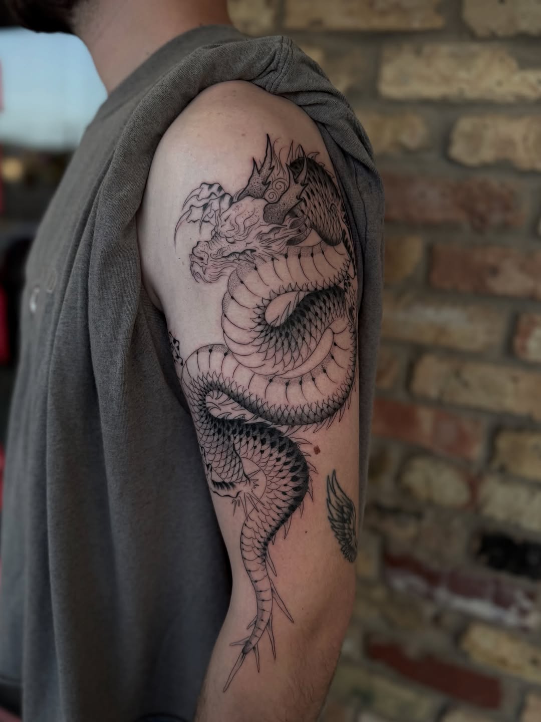 Tattoo by @ttt.christian — japanese_irezumi, black_and_grey