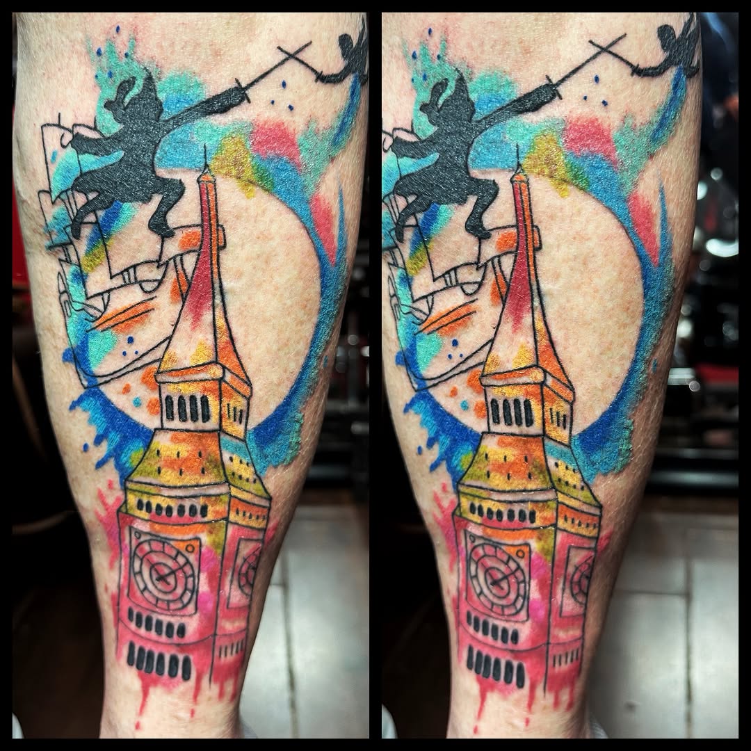 Tattoo by @anthonygtattoos — watercolor