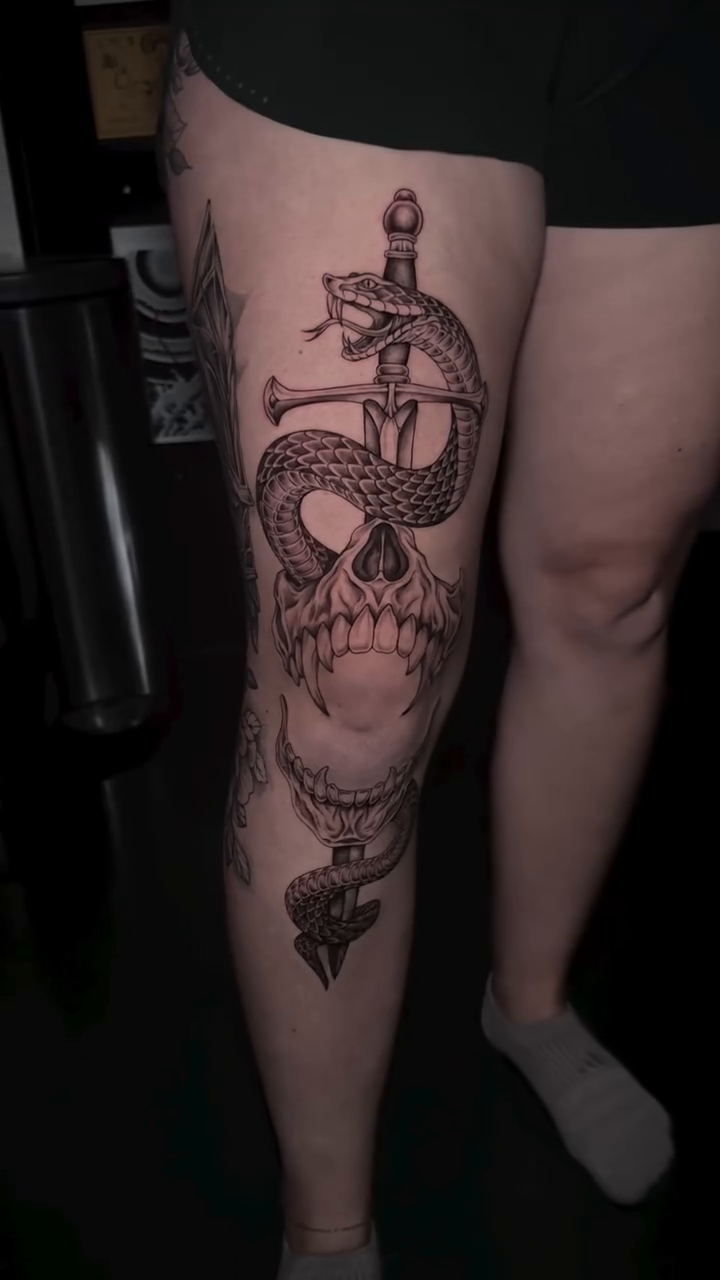 Tattoo by @corycabletattoos โ black_and_grey, realism