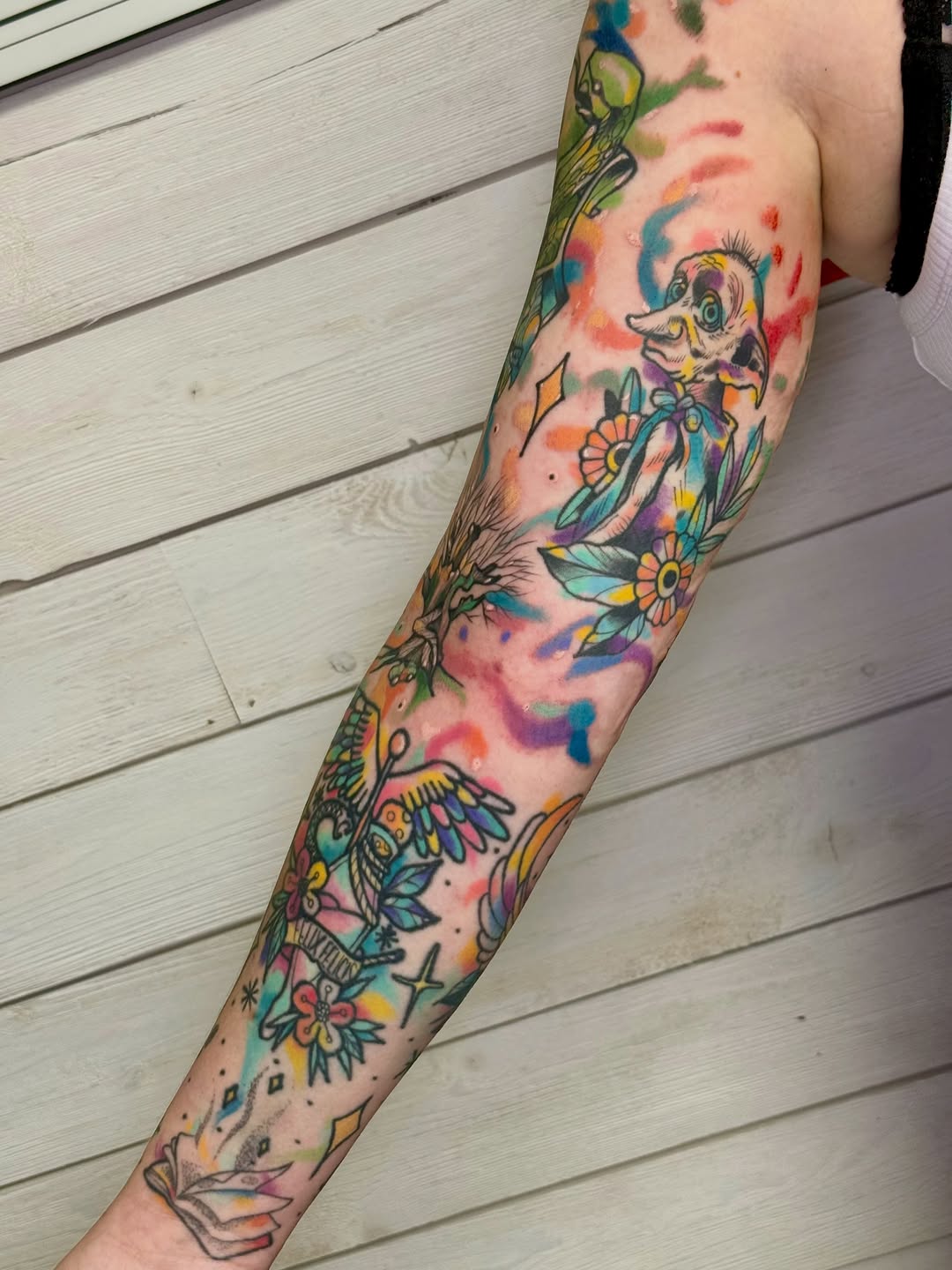 Tattoo by @muridiana — new_school, watercolor