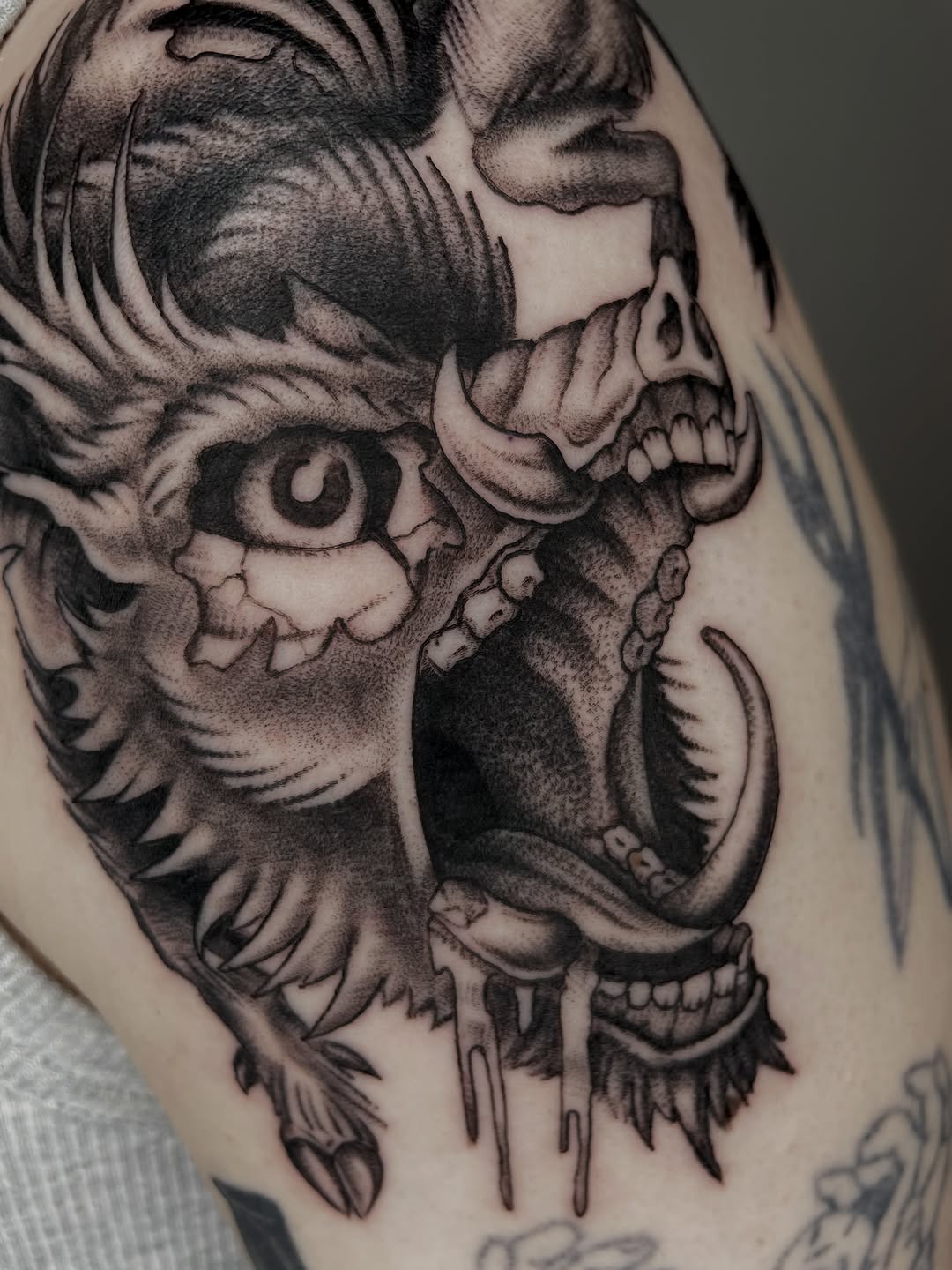 Tattoo by @ghostneedles_ β black_and_grey, realism