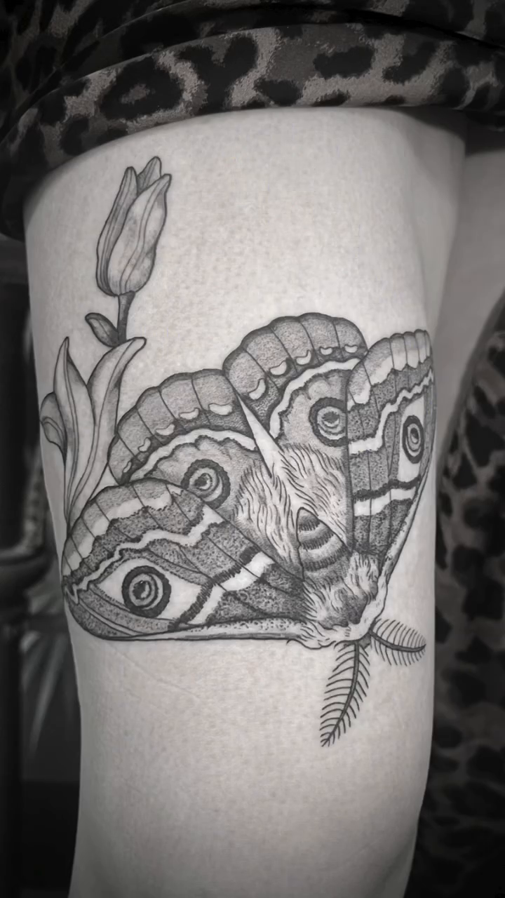 Tattoo by @the_slim_reaper_tattoo — black_and_grey, realism