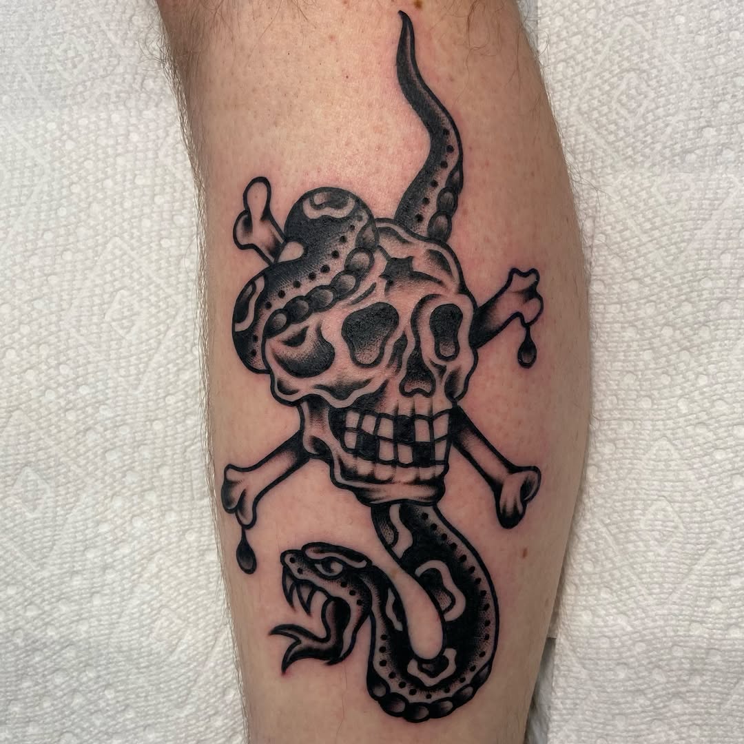 Tattoo by @thedeadwhatever — american_traditional, blackwork