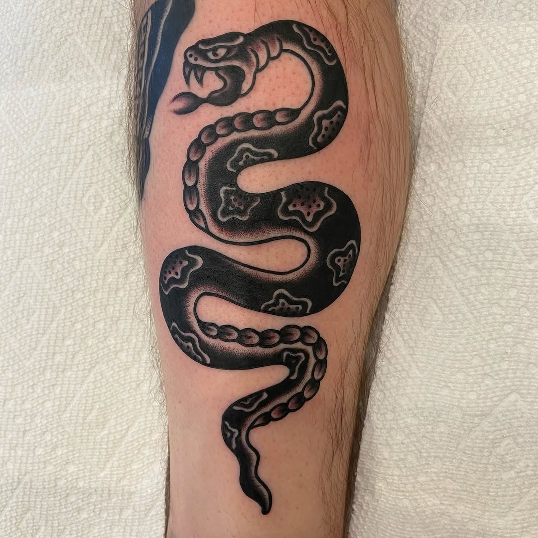 Tattoo by @thedeadwhatever — american_traditional, black_and_grey