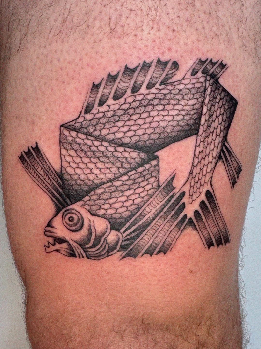 Tattoo by @inkshame — black_and_grey