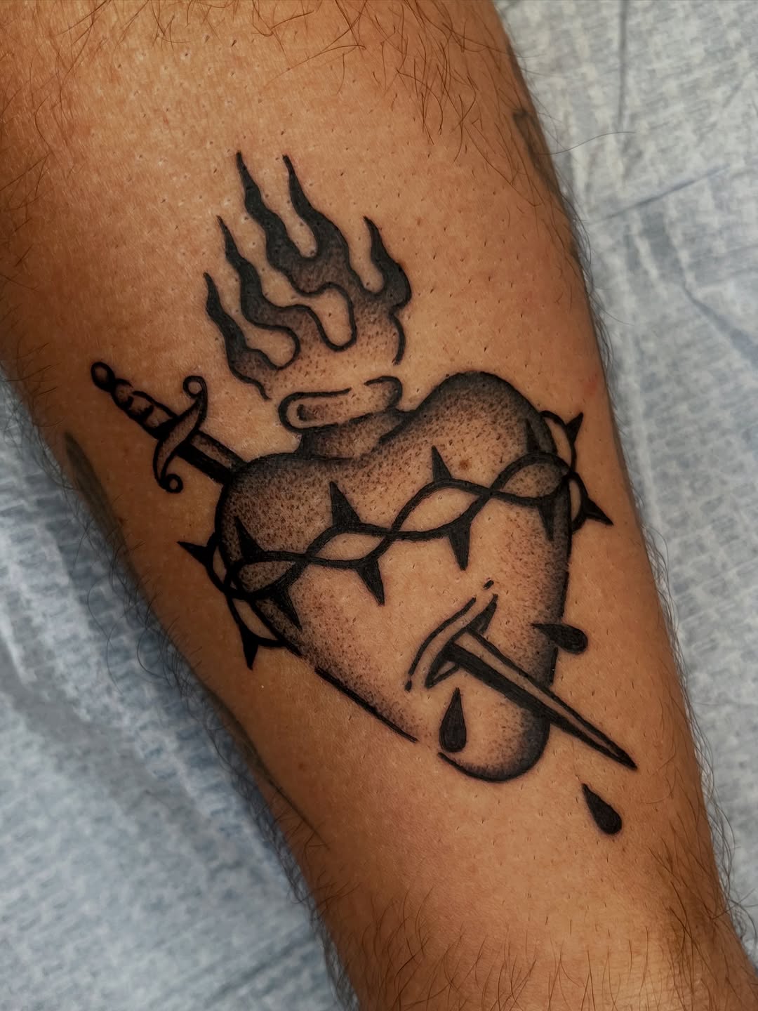 Tattoo by @dirty_funq — american_traditional, black_and_grey