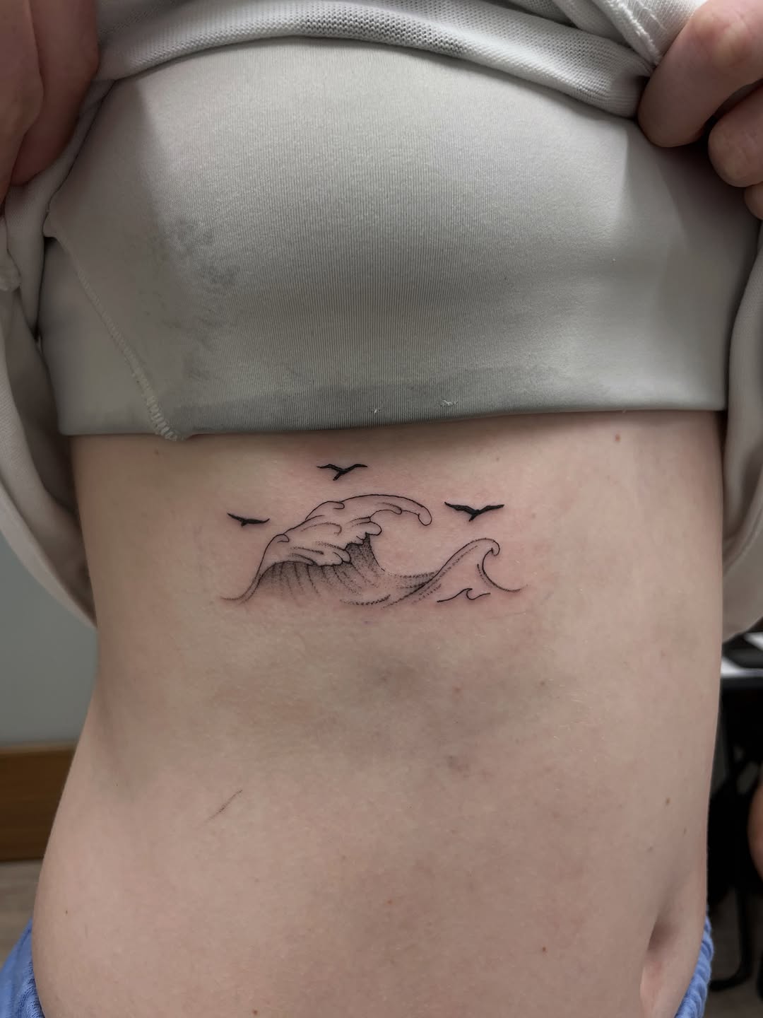 Tattoo by @dom.tattoos โ fine_line, dotwork