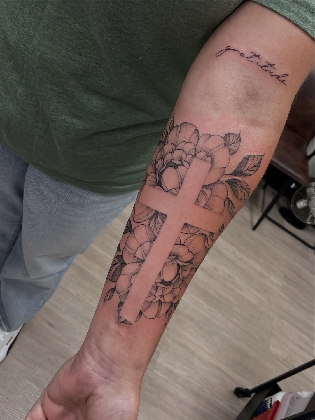 Tattoo by @dom.tattoos โ fine_line, lettering_script