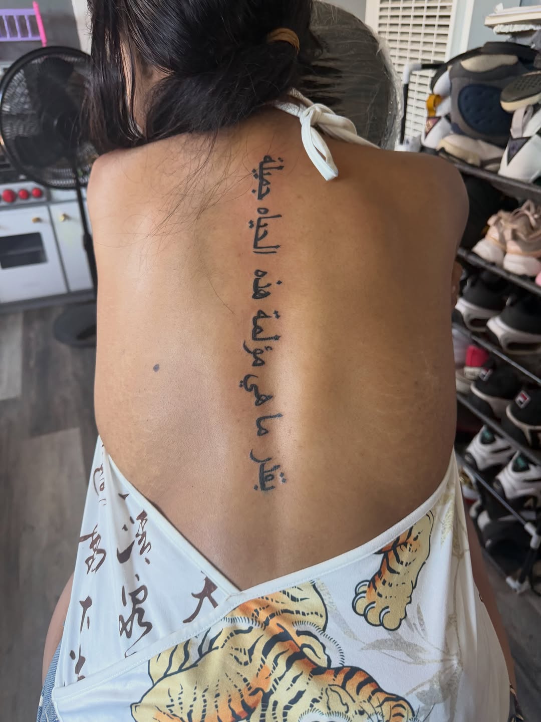 Tattoo by @tattsbybris — lettering_script, fine_line