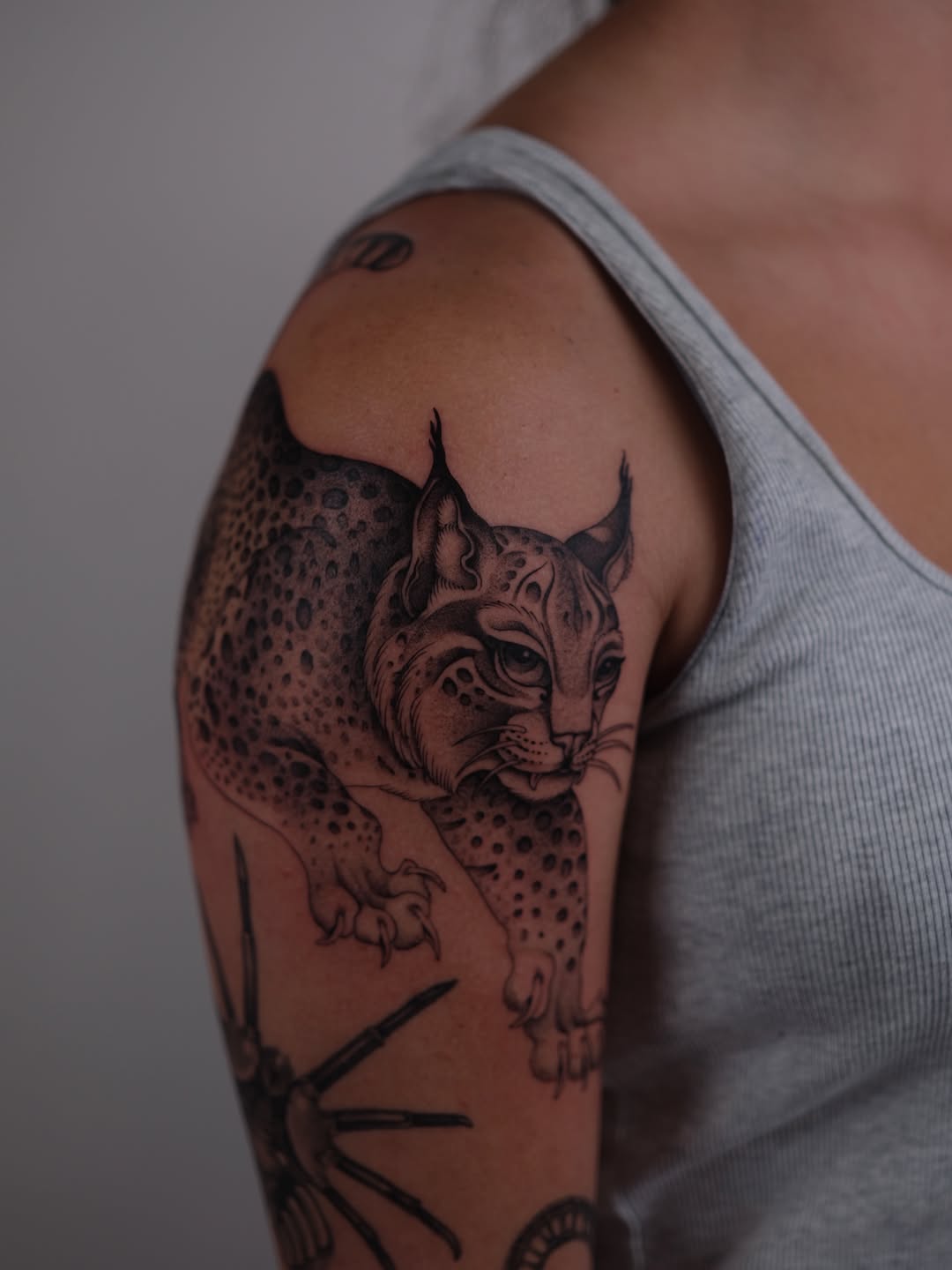 Tattoo by @ellafromhella — black_and_grey, realism