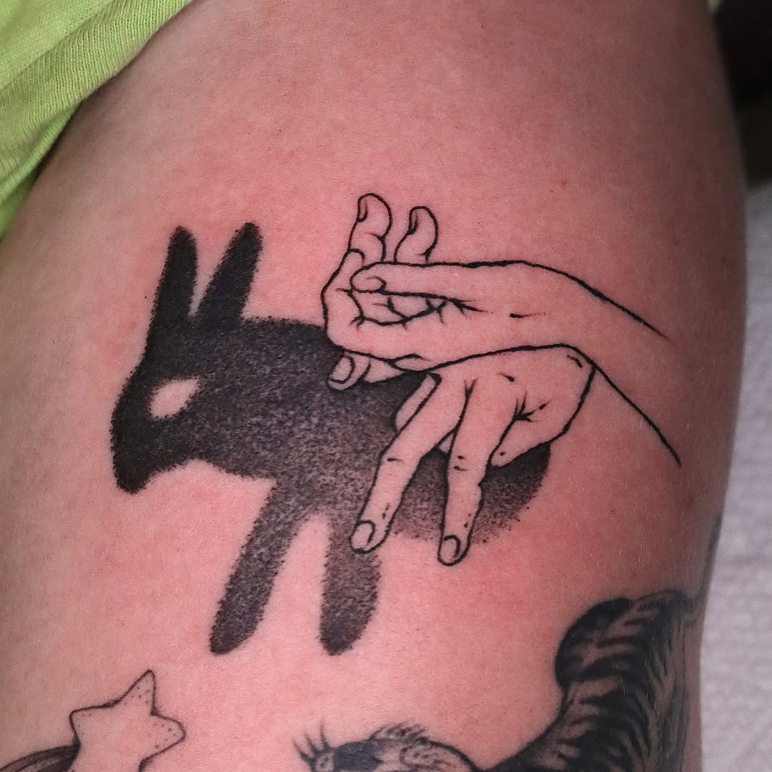 Tattoo by @nik.checots — fine_line, black_and_grey