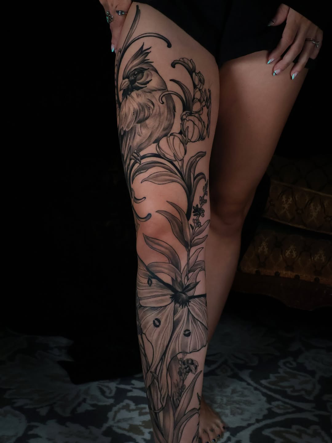 Tattoo by @laurmonftattoos β black_and_grey, illustrative