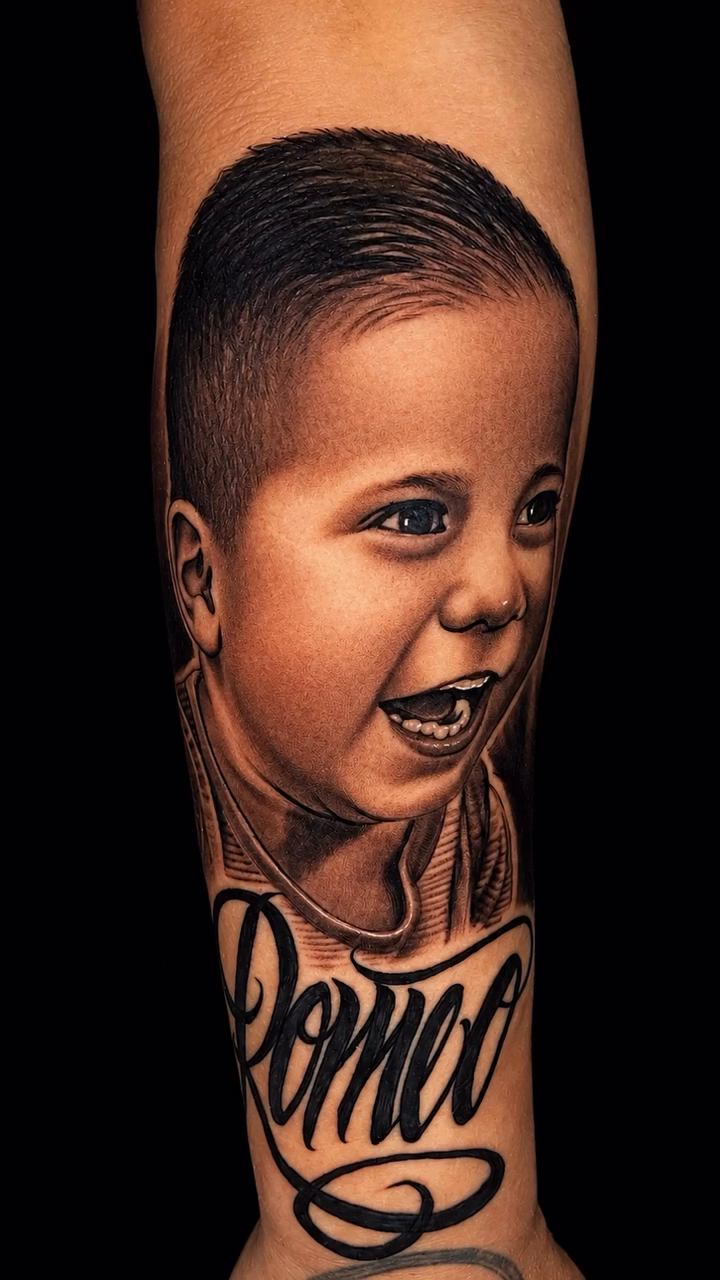 Tattoo by @sixxdeuce — realism, black_and_grey