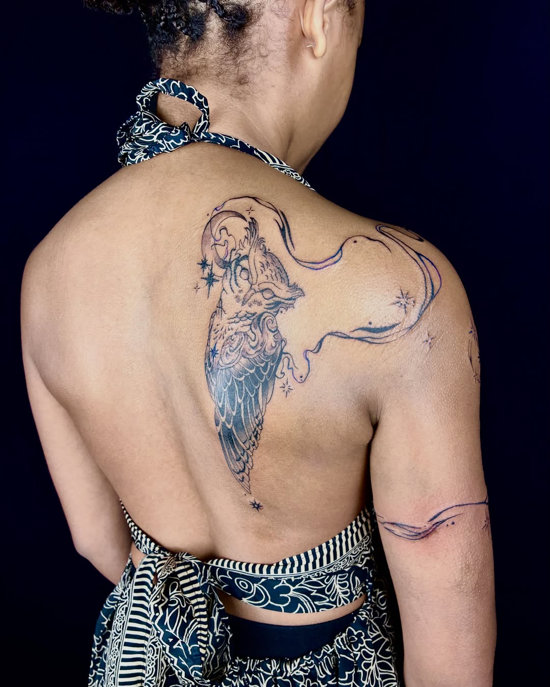 Tattoo by @ether.e.a.l β fine_line, black_and_grey