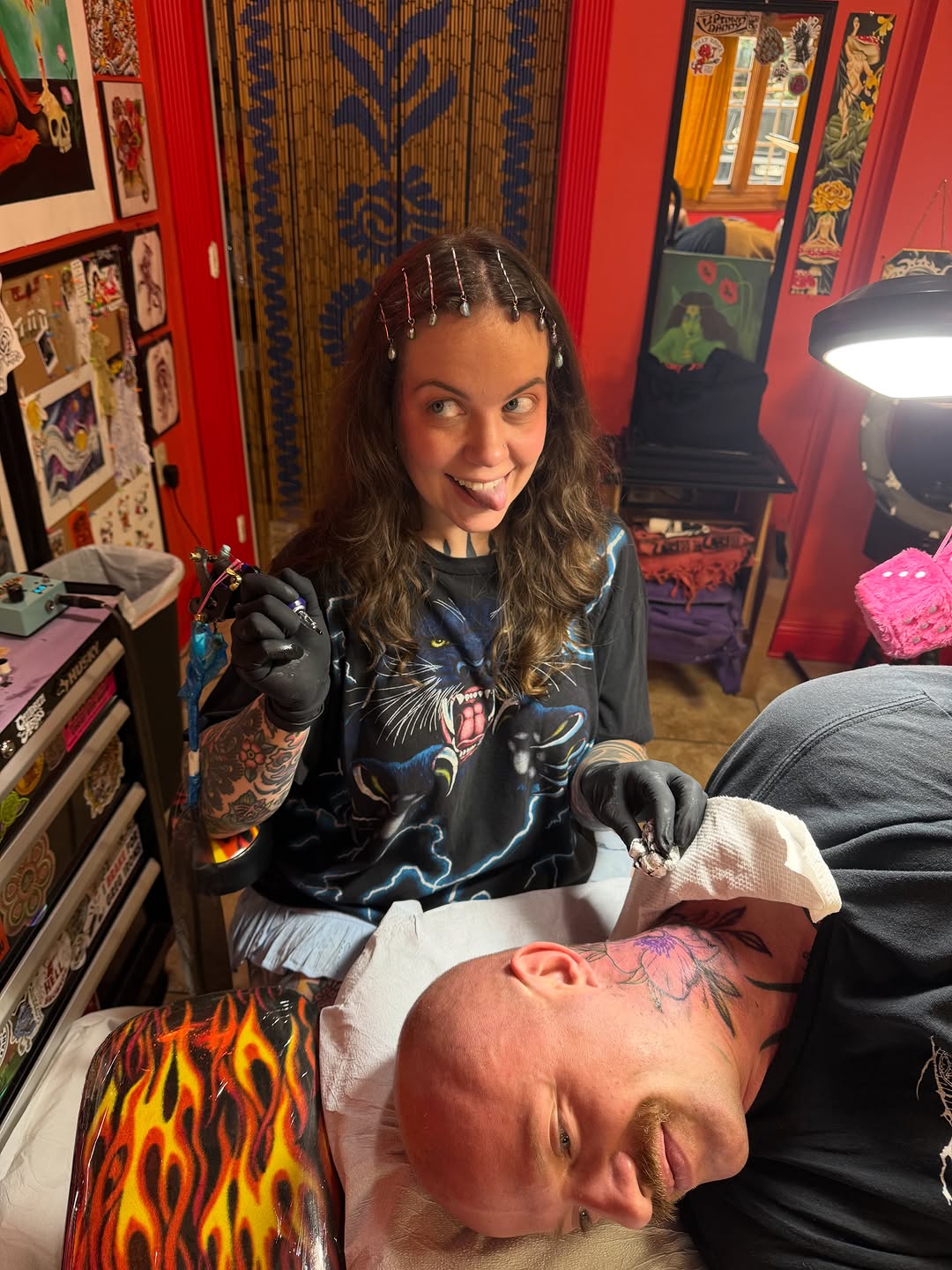 Tattoo by @wolfkieltattoos — illustrative, black_and_grey