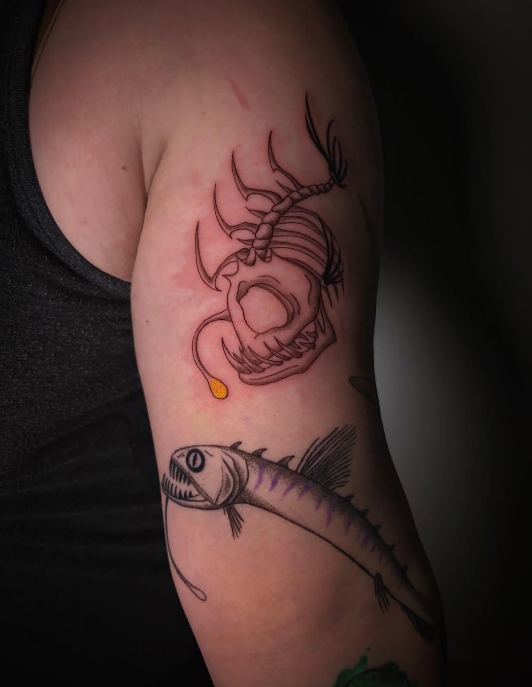 Tattoo by @lifeisajjtattoo_ — illustrative, black_and_grey