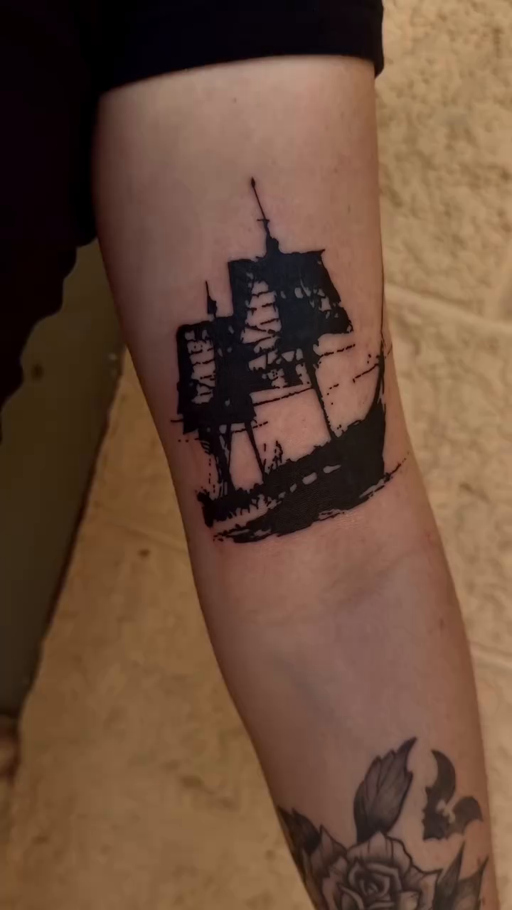 Tattoo by @lack.work — blackwork, illustrative