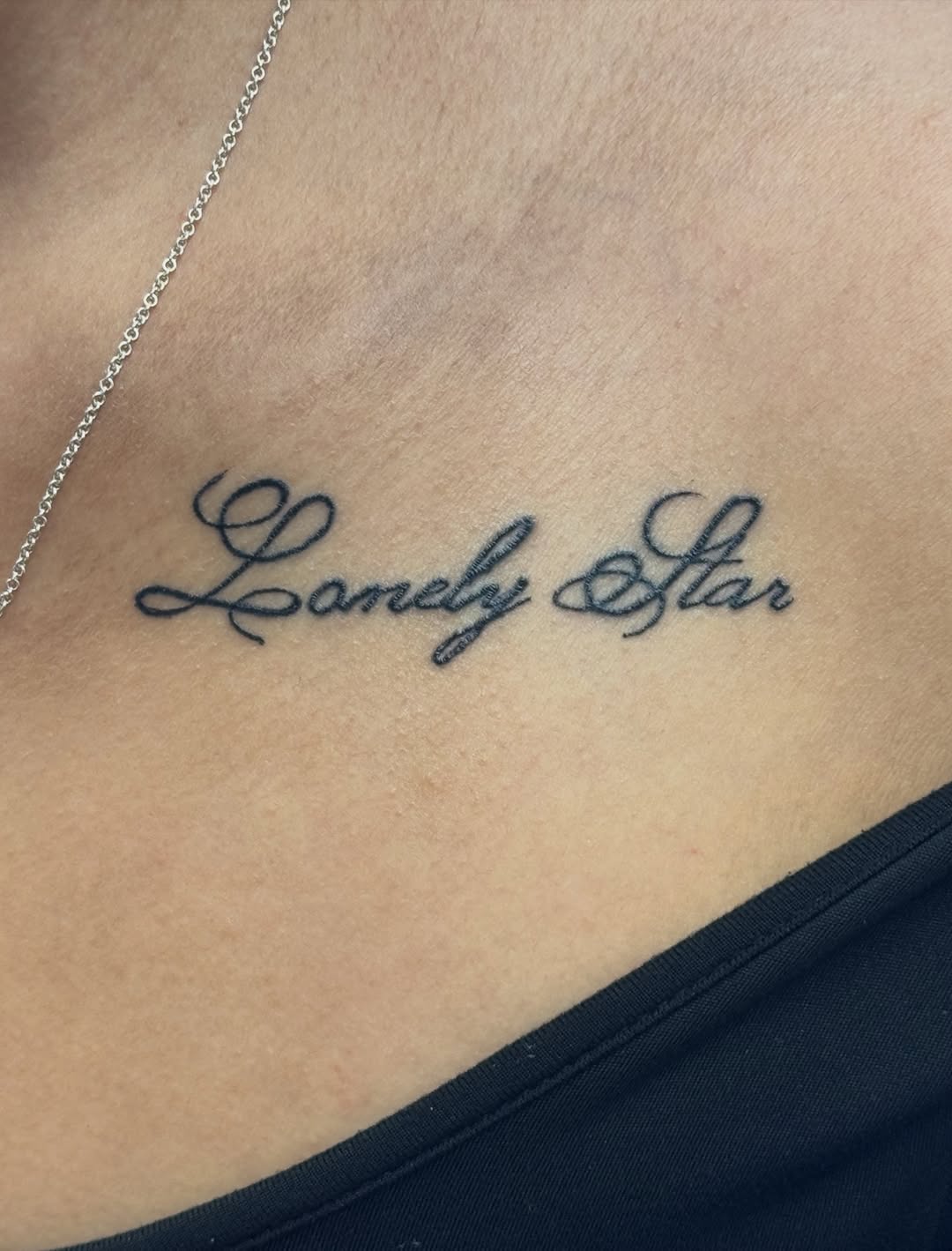 Tattoo by @dee.rtst — lettering_script, fine_line