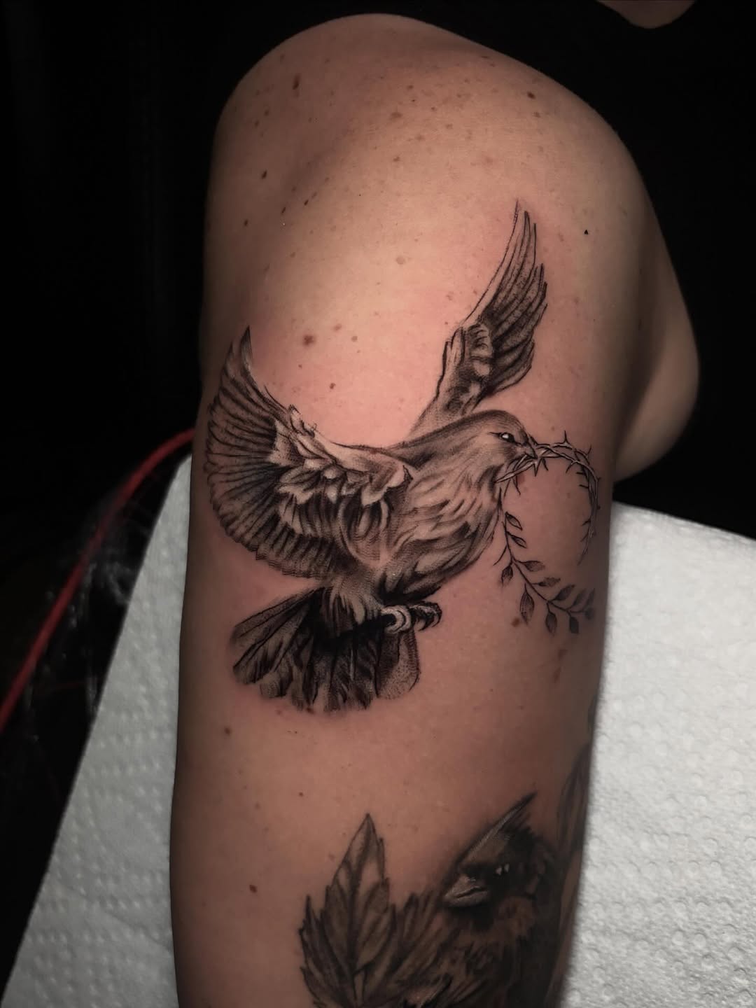 Tattoo by @ashleydenisetattoos β realism, black_and_grey