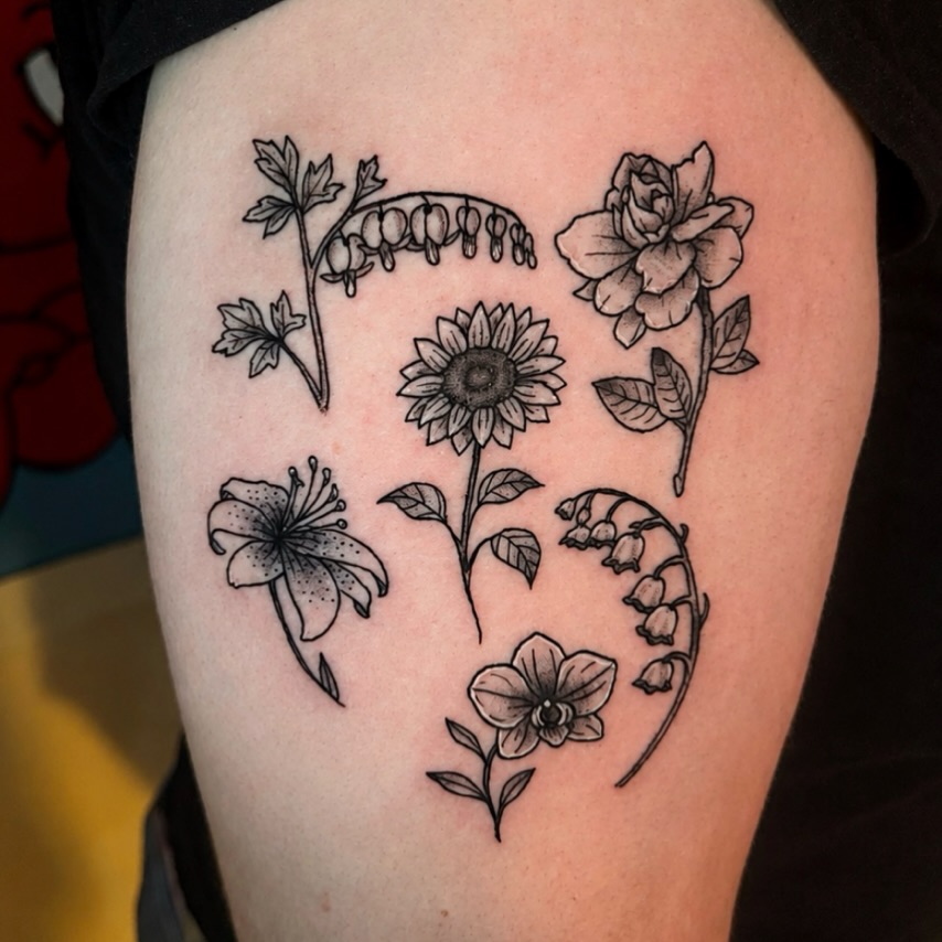 Tattoo by @drewthetattooguy β black_and_grey