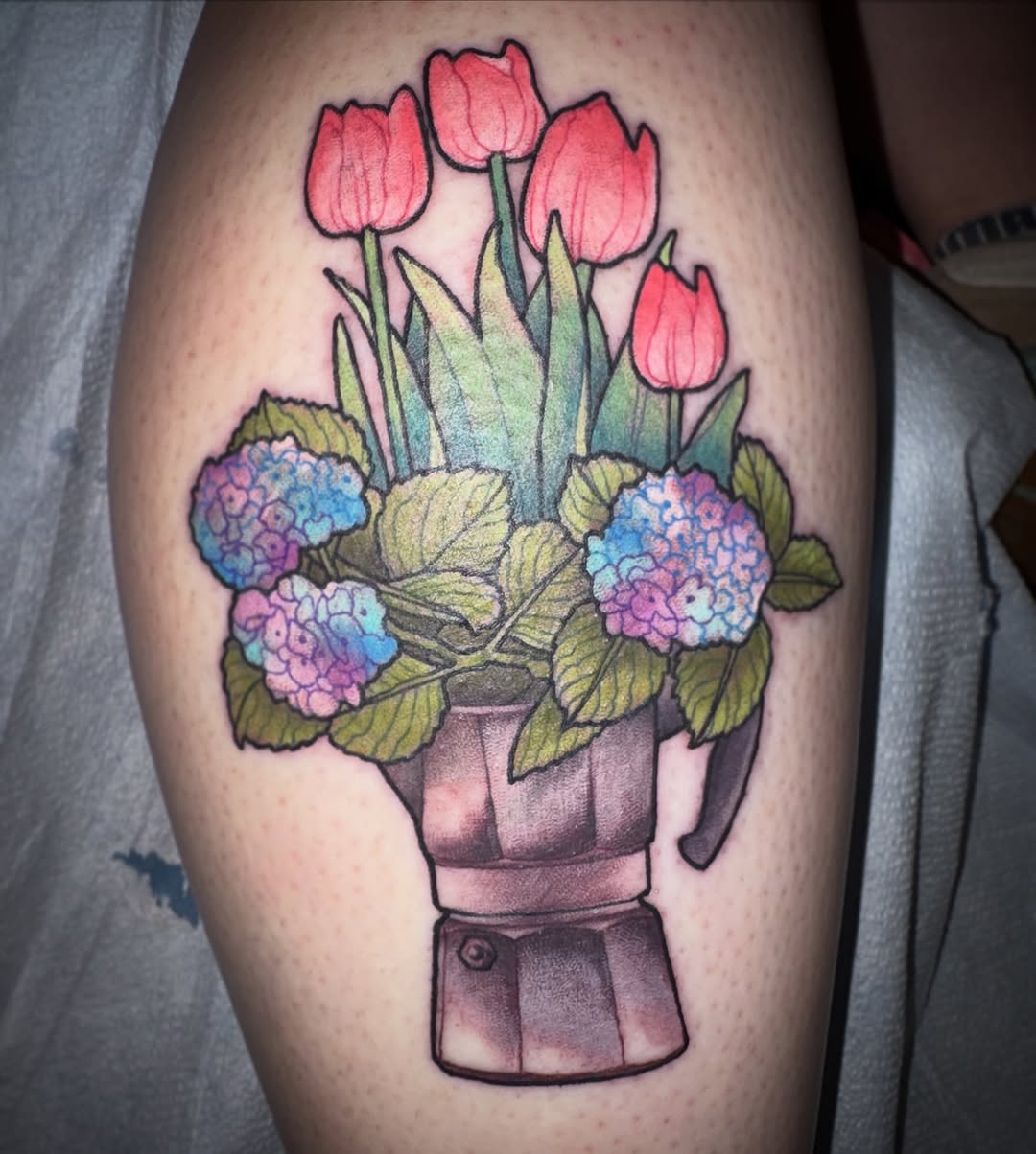 Tattoo by @tyyger.style — illustrative, realism
