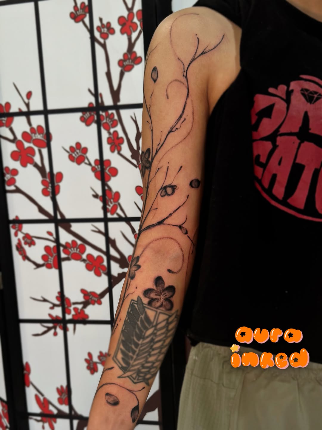 Tattoo by @aurainked — black_and_grey
