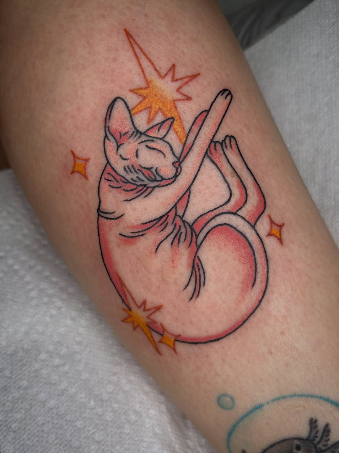 Tattoo by @chammertattoos — fine_line, new_school