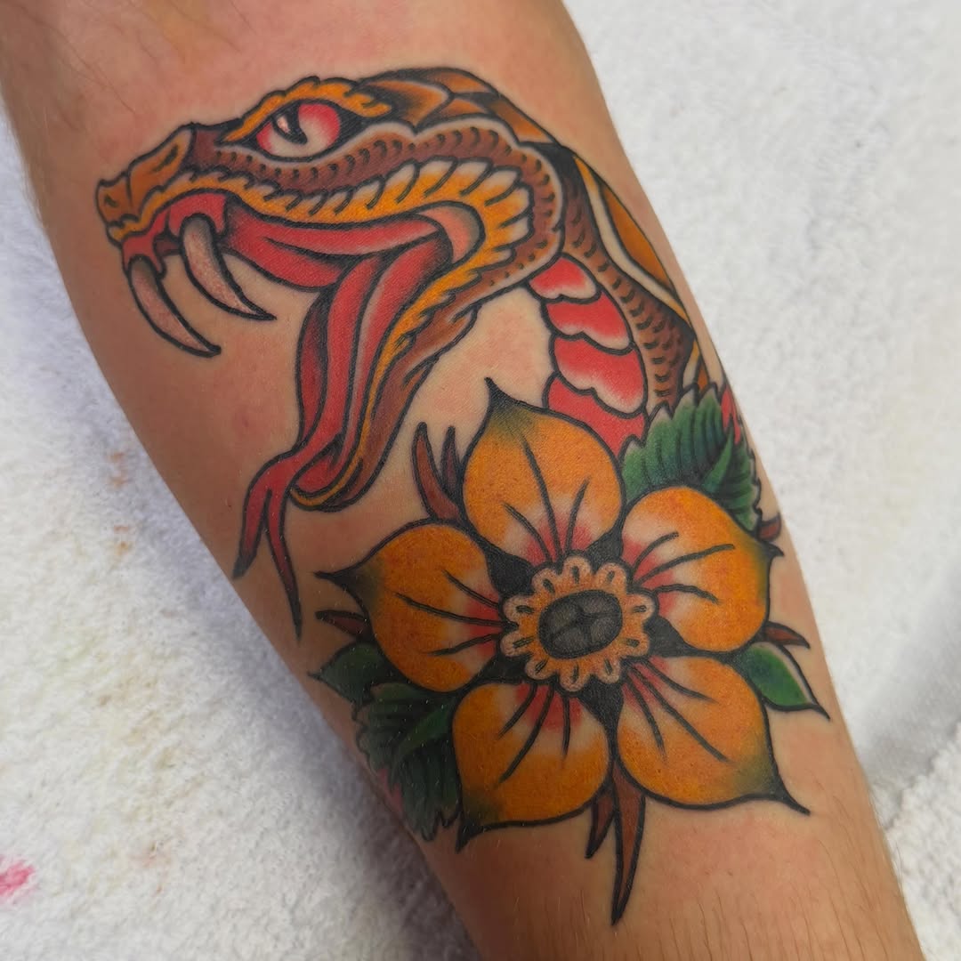Tattoo by @mattklass — american_traditional, illustrative