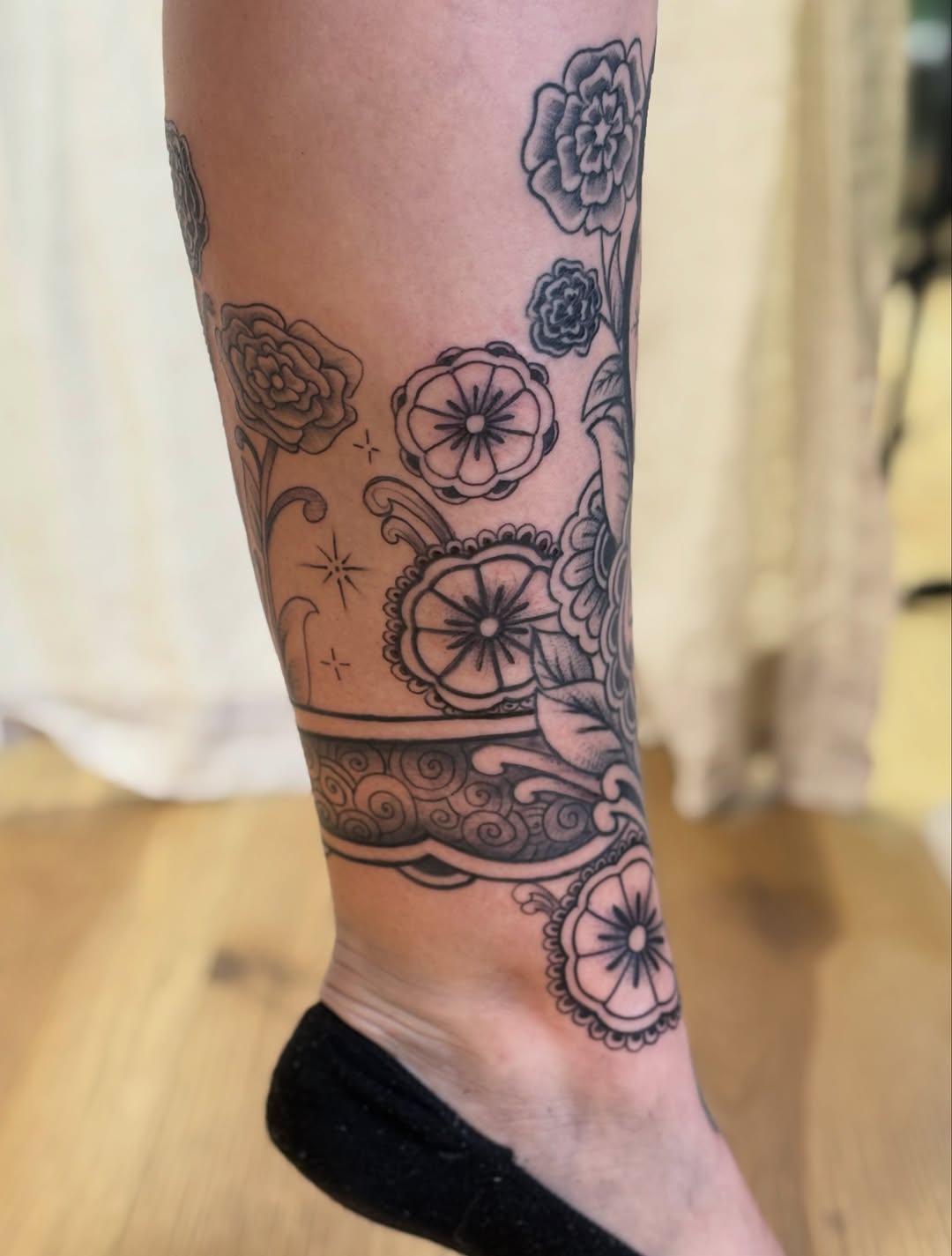 Tattoo by @faithdelasand.tattoos — blackwork