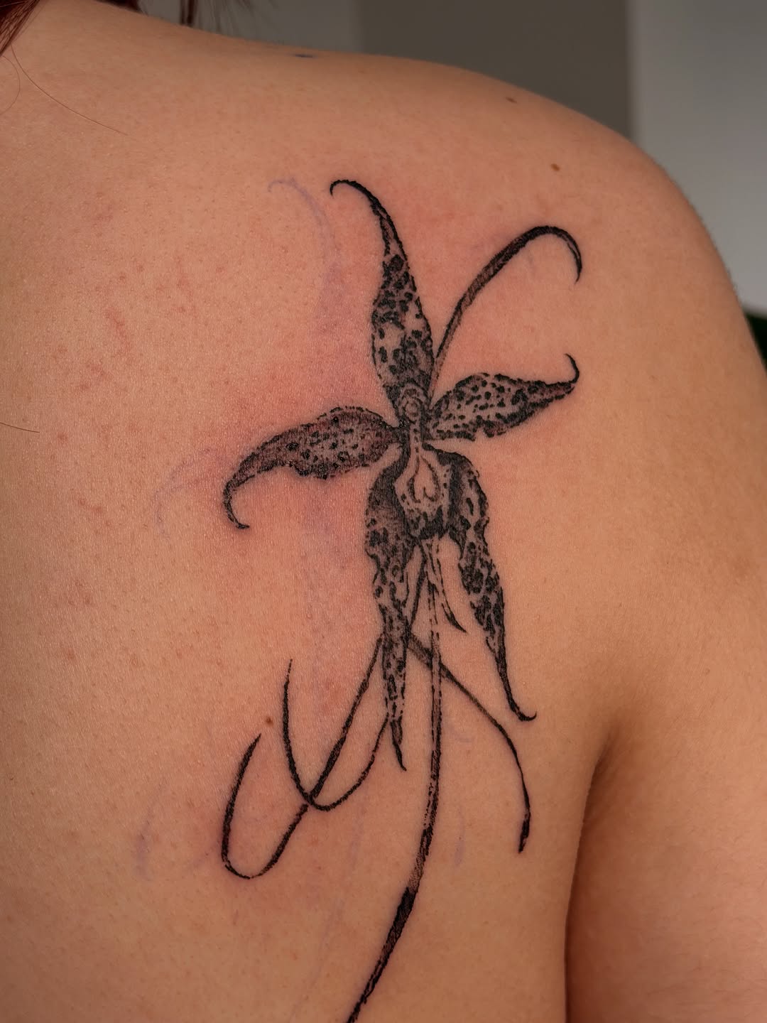 Tattoo by @babymaxyinks — blackwork