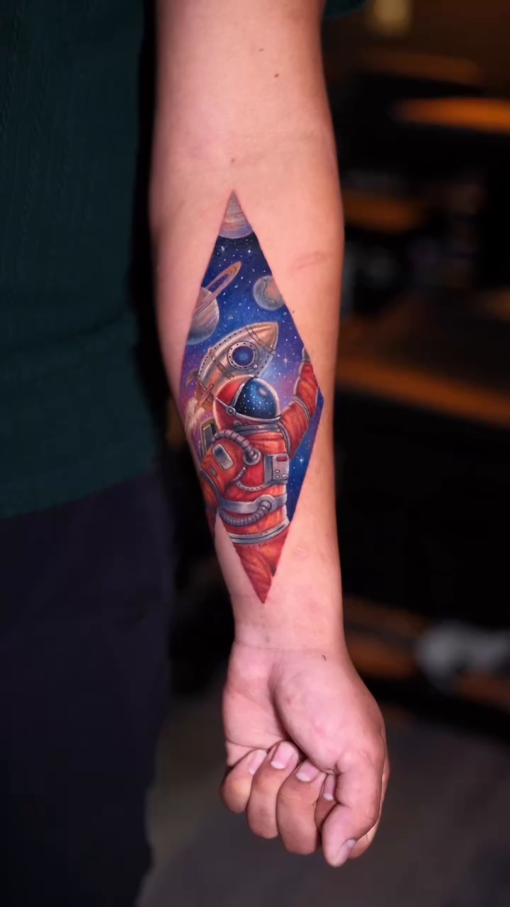 Tattoo by @alexeitattoohouston — realism, trash_polka
