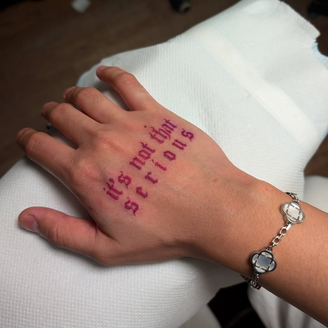 Tattoo by @jptattooartist — lettering_script