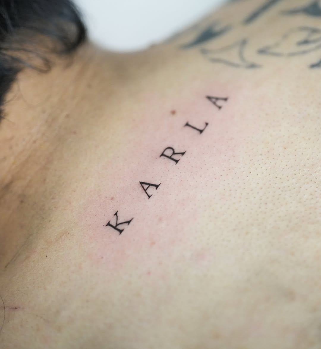 Tattoo by @tottory21 — fine_line, lettering_script
