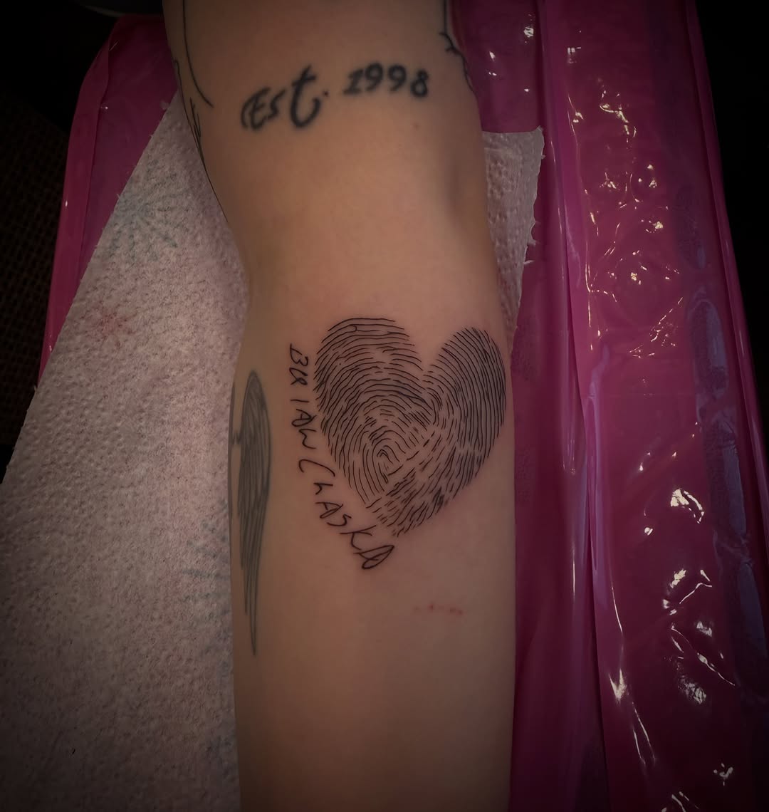 Tattoo by @inkandivvy — fine_line, lettering_script