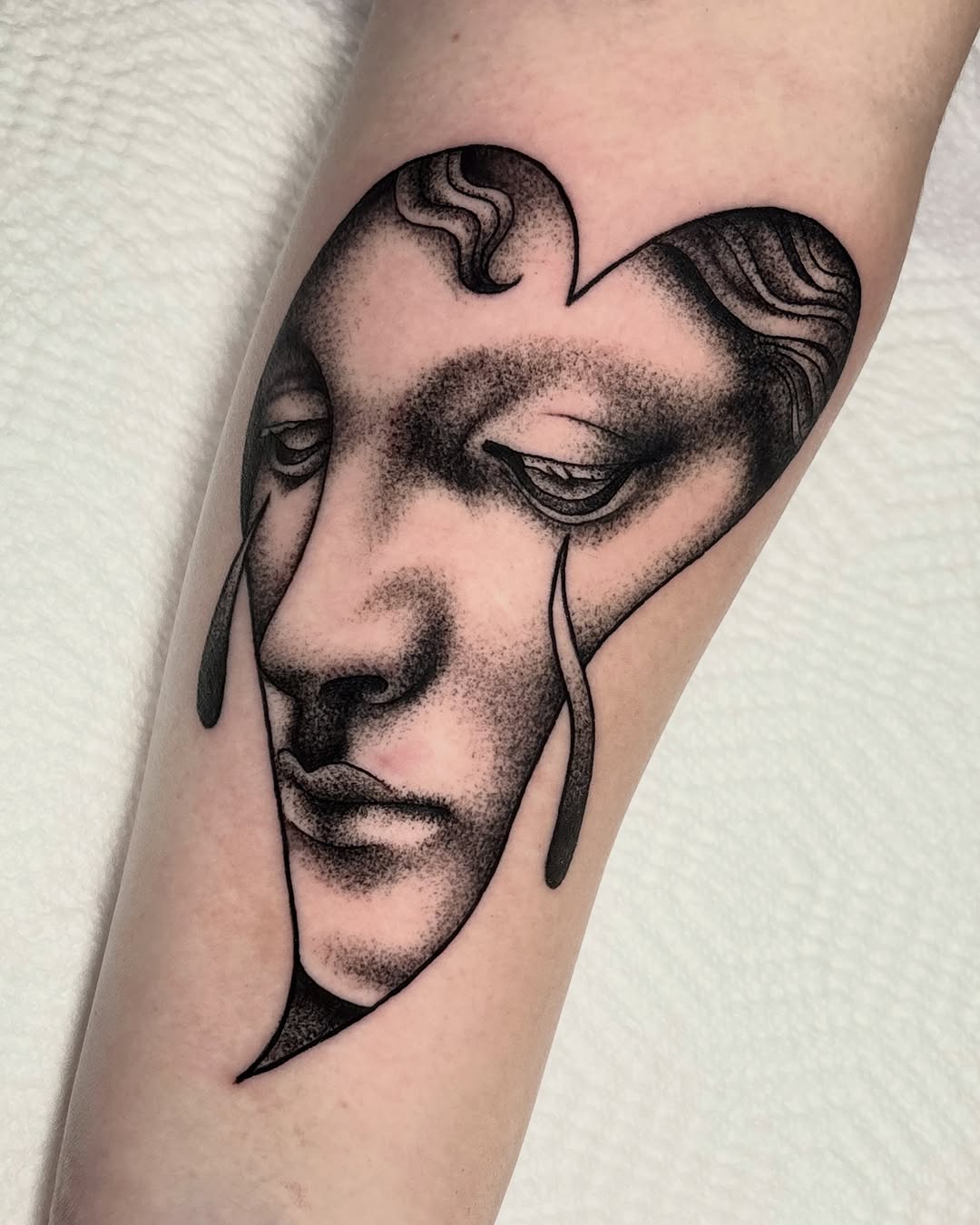 Tattoo by @alexfarsalla — black_and_grey, dotwork