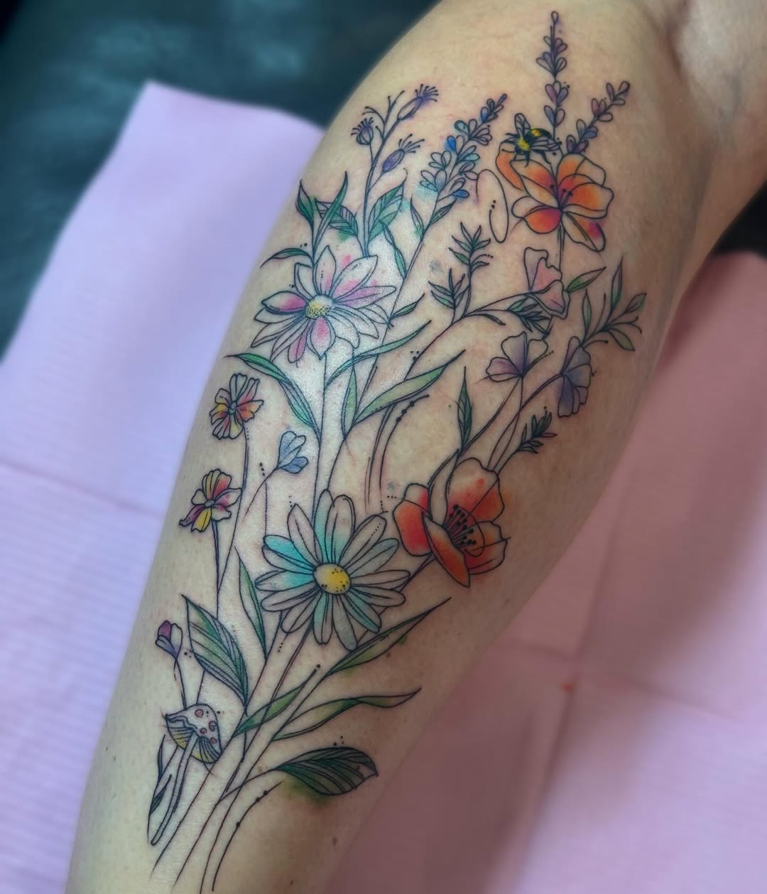 Tattoo by @kelseytattoo β illustrative, watercolor