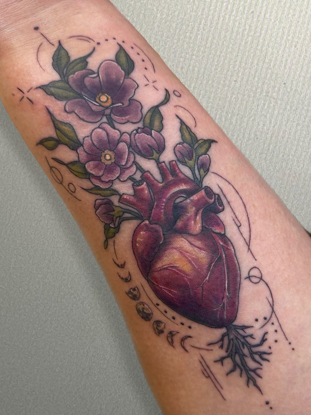 Tattoo by @persephoneink.co — illustrative, black_and_grey