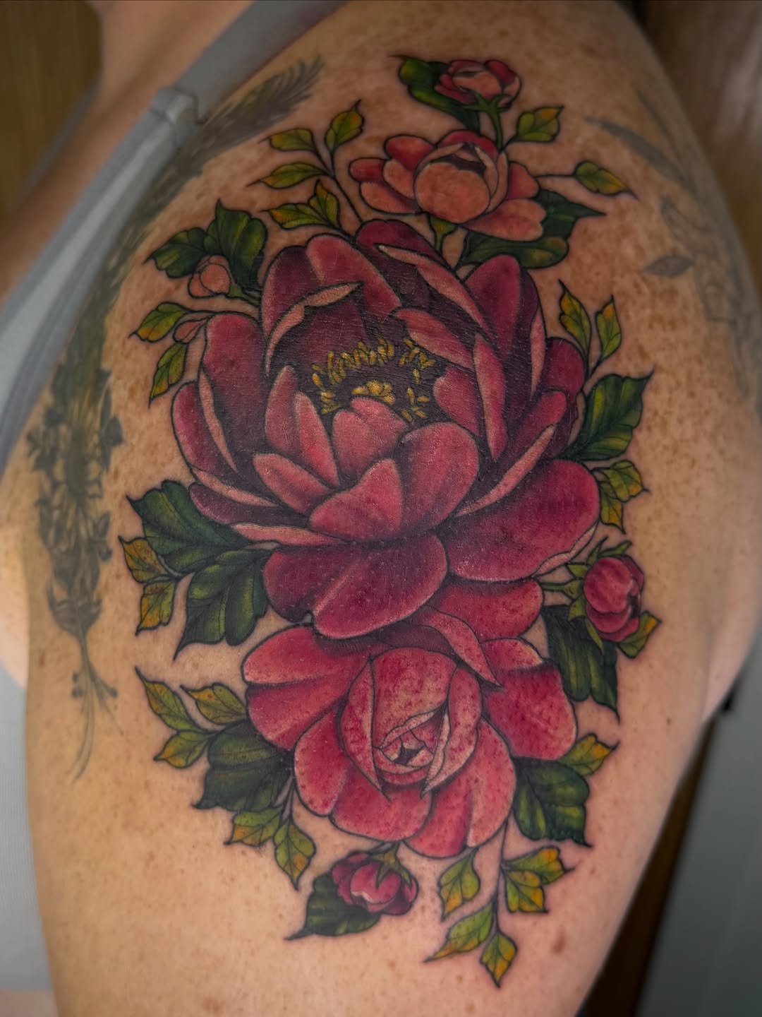 Tattoo by @persephoneink.co — illustrative, realism