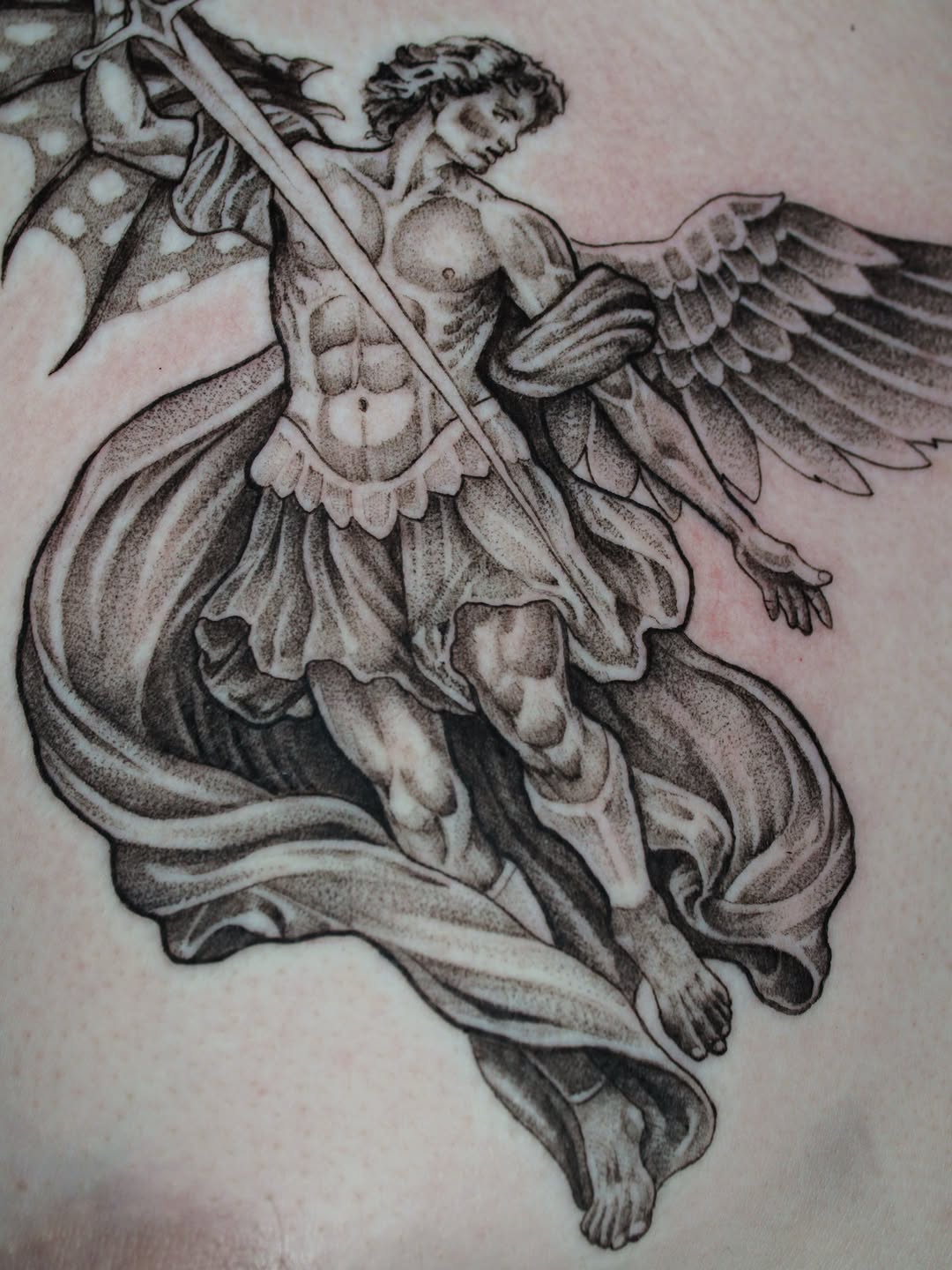 Tattoo by @withered_rose_tattoo โ black_and_grey, dotwork